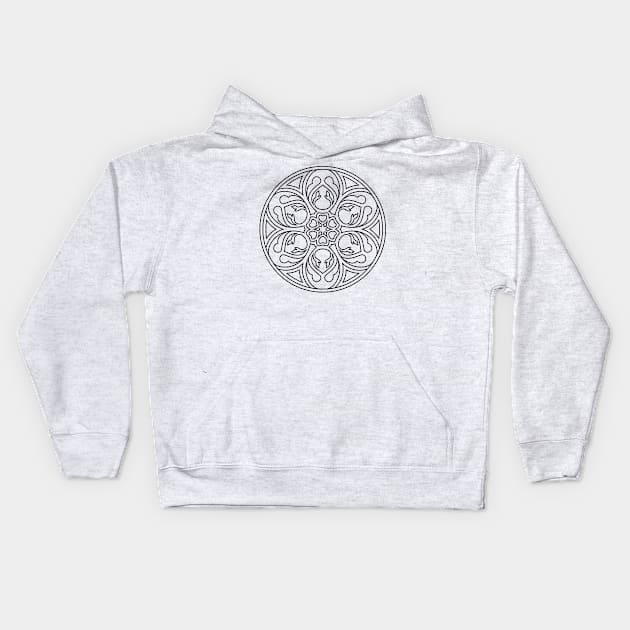 Inspirational MANDALA T-SHIRT MANDALA 031 Kids Hoodie by abcmandalaclothing